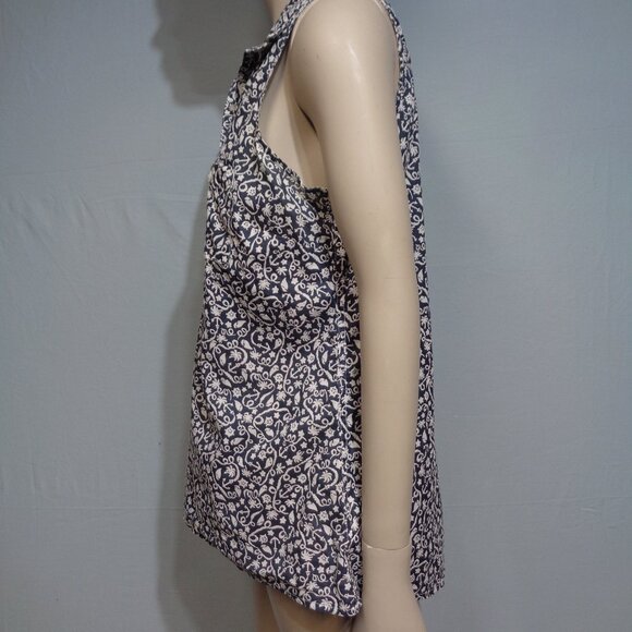Columbia Sportswear Blue & white floral sleeveless fishing shirt in size Medium - Picture 3 of 8